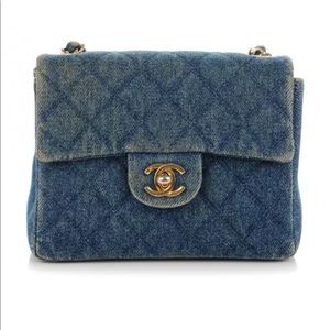 Chanel Vintage Denim Mini Handbag